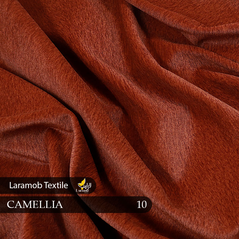 پارچه مبلی کاملیا 10 CAMELLIA { مخمل ساده }{5درصد اختلاف رنگ براق تر و روشن تر }